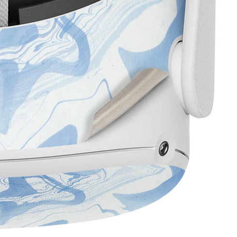 Blue Marbling Oculus Quest 2 Skin